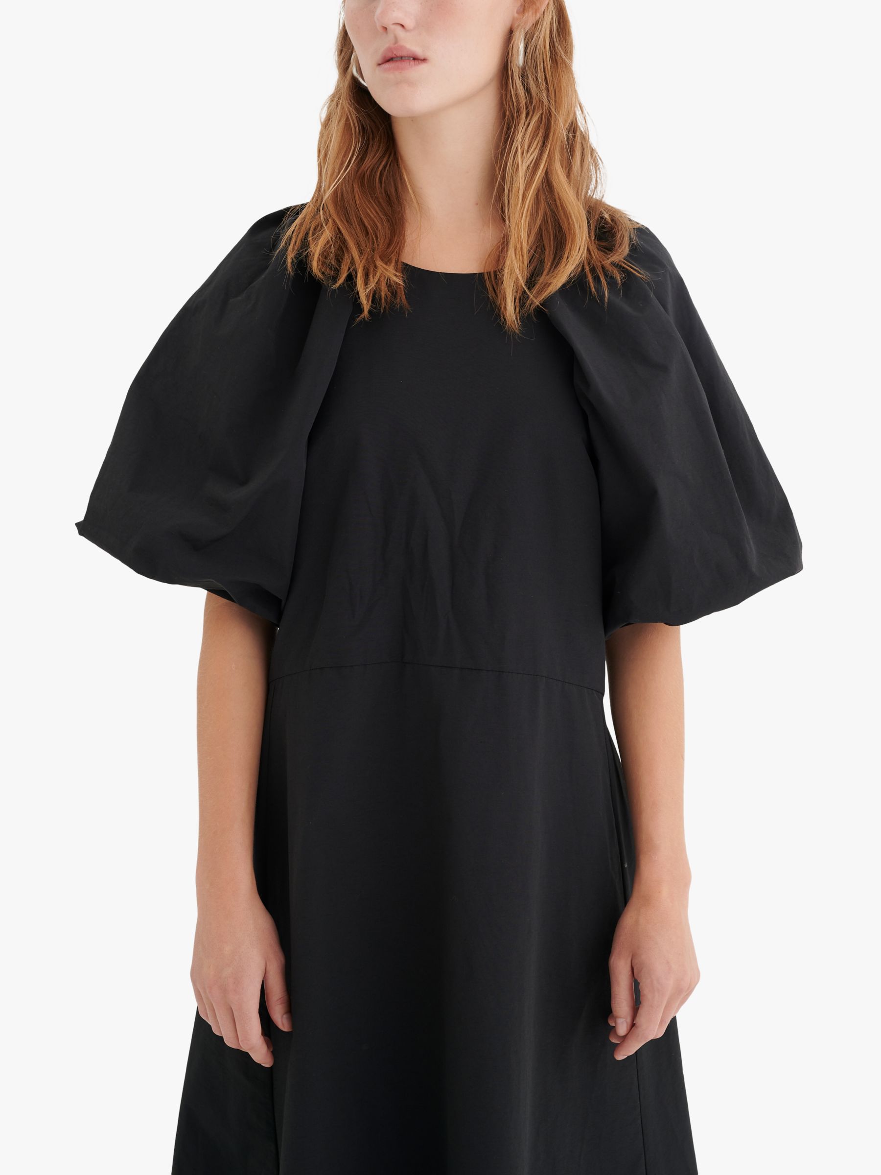 Buy InWear Varali Balloon Sleeve Maxi Dress, Black Online at johnlewis.com