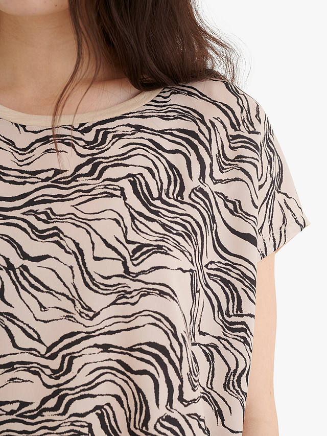 InWear Sicily Abstract Print T-Shirt, Truffle