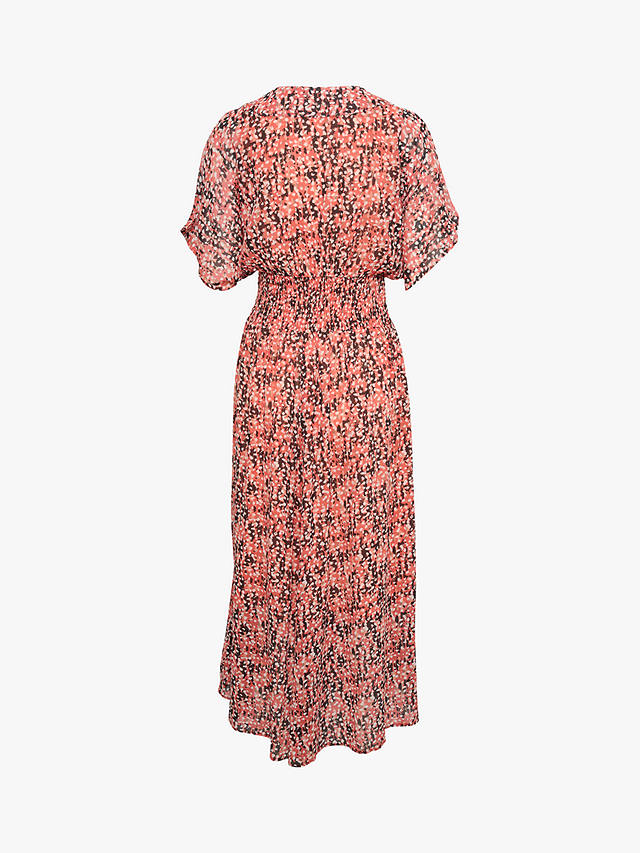 InWear Veree Ditsy Print Midi Dress, Coral/Multi