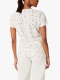 Hobbs Pixie Spot Print T-Shirt, White/Multi