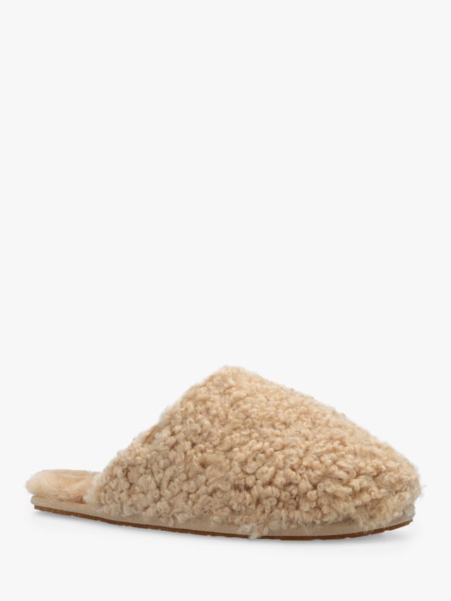 UGG Maxi Curly Sheepskin Slide Slippers, Sand, 3