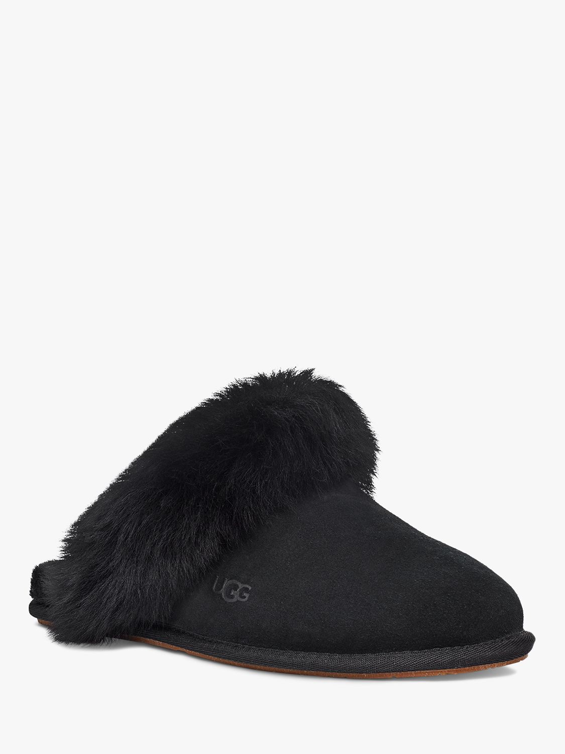 UGG Scuff Sis Slippers, Black at John Lewis & Partners
