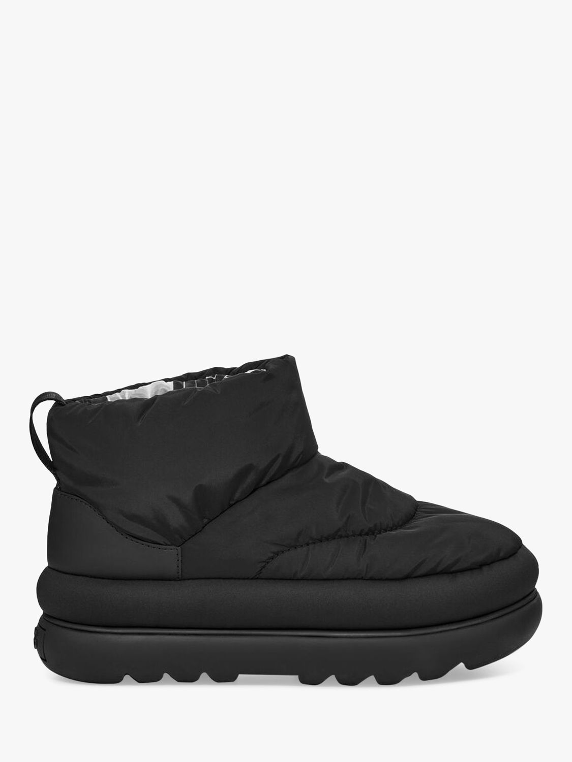 UGG Classic Puff Ankle Boots, Black at John Lewis & Partners