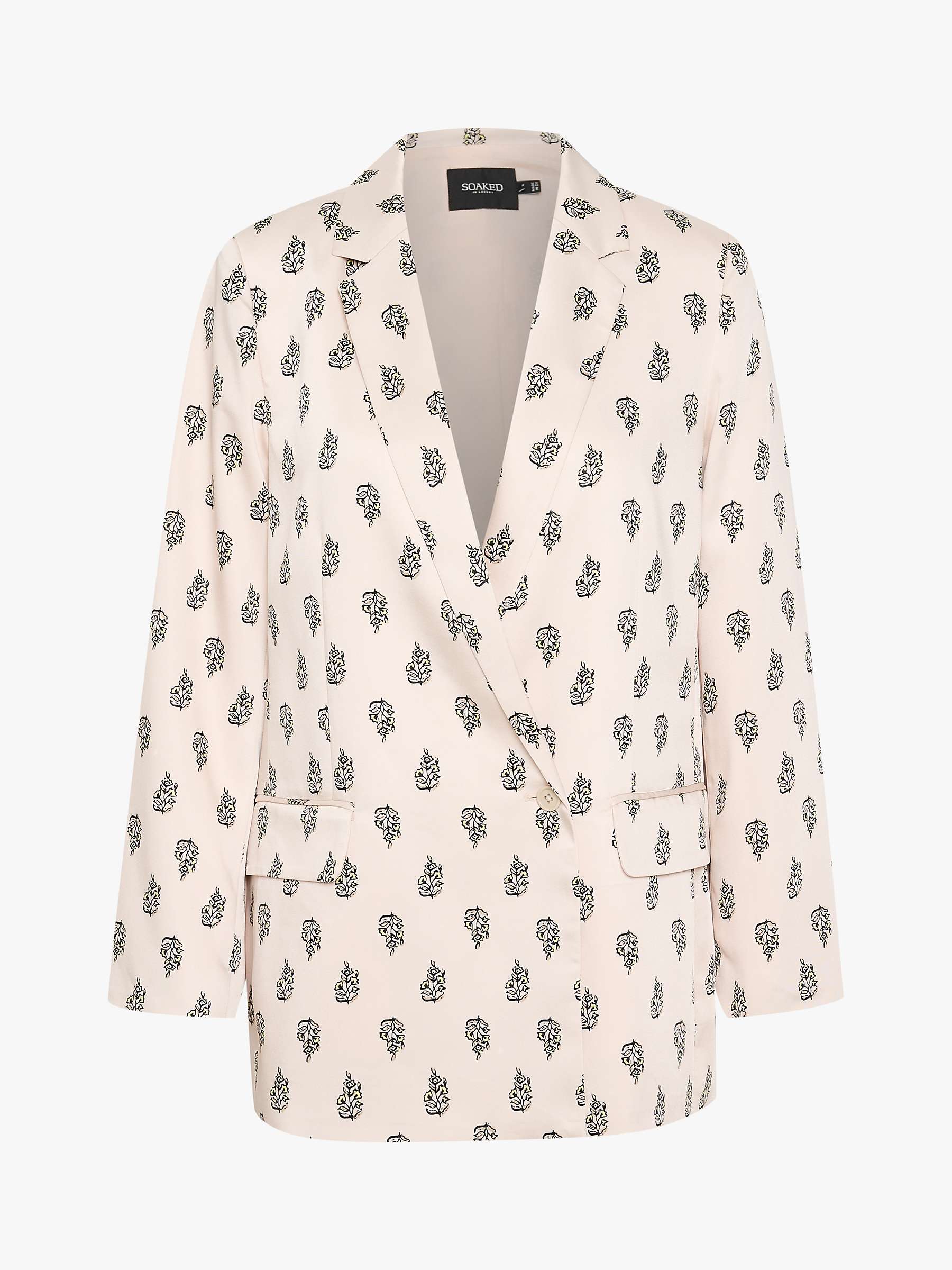 Buy Soaked In Luxury Thora Floral Blazer, Oatmeal Online at johnlewis.com
