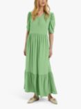 Soaked In Luxury Join Textured Maxi Dress, Stone Green