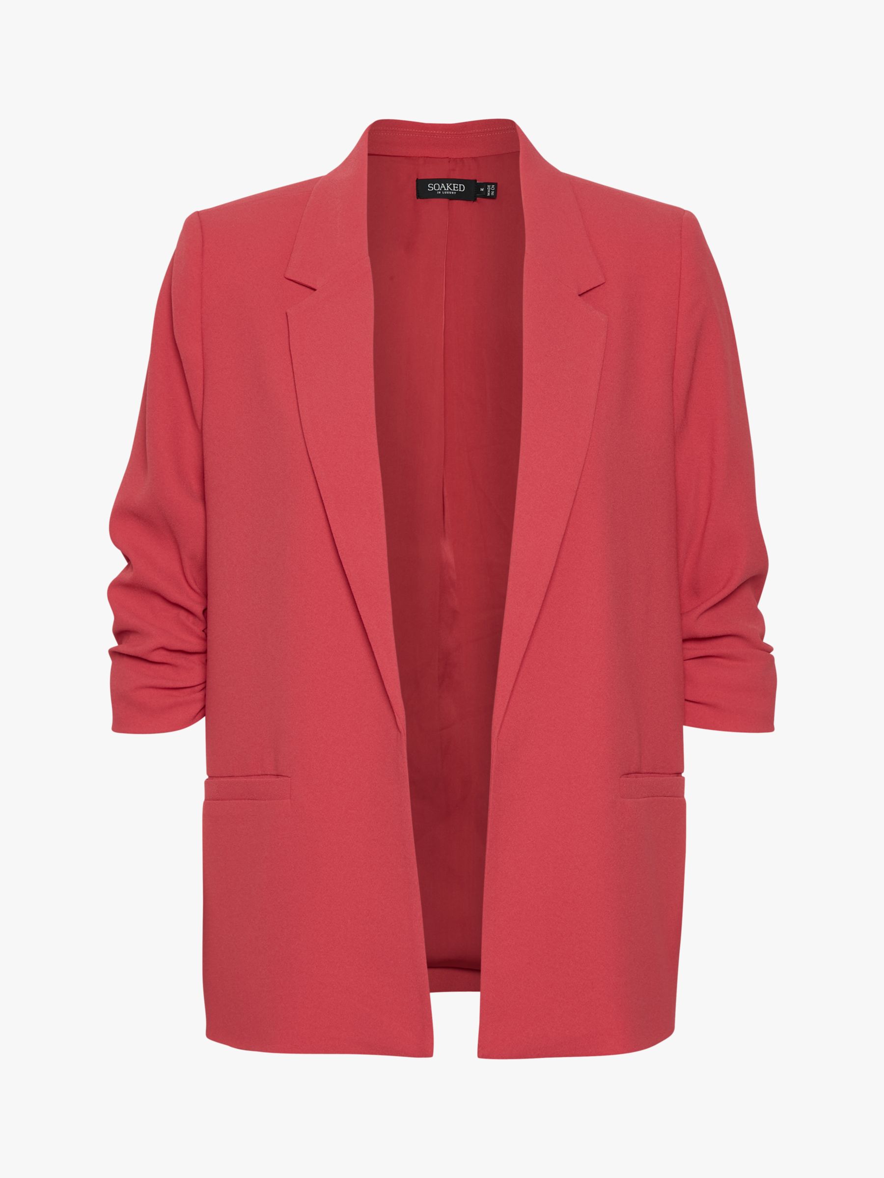 Soaked In Luxury Shirley Blazer, Cardinal