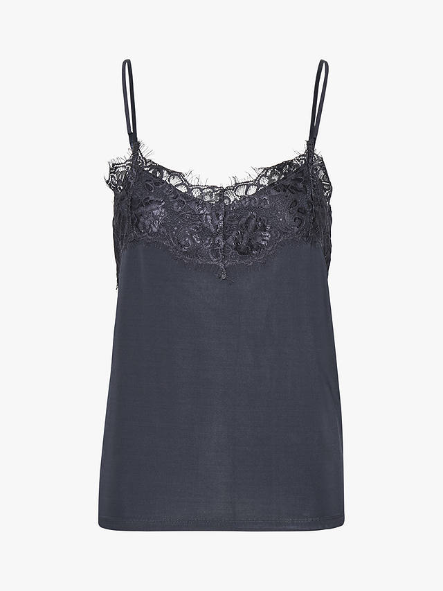 Soaked In Luxury Clara Lace Trim Camisole, India Ink