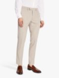 Moss Slim Fit Houndstooth Suit Trousers, Brown
