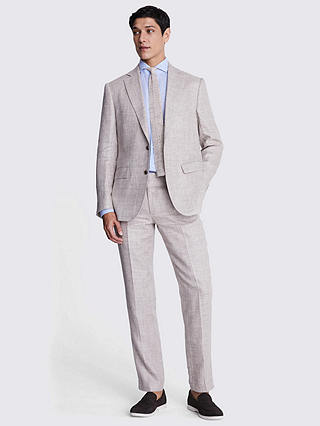 Moss Tailored Fit Linen Suit Jacket, Oatmeal