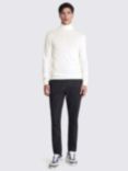 Moss Merino Wool Blend Roll Neck Jumper, Winter White