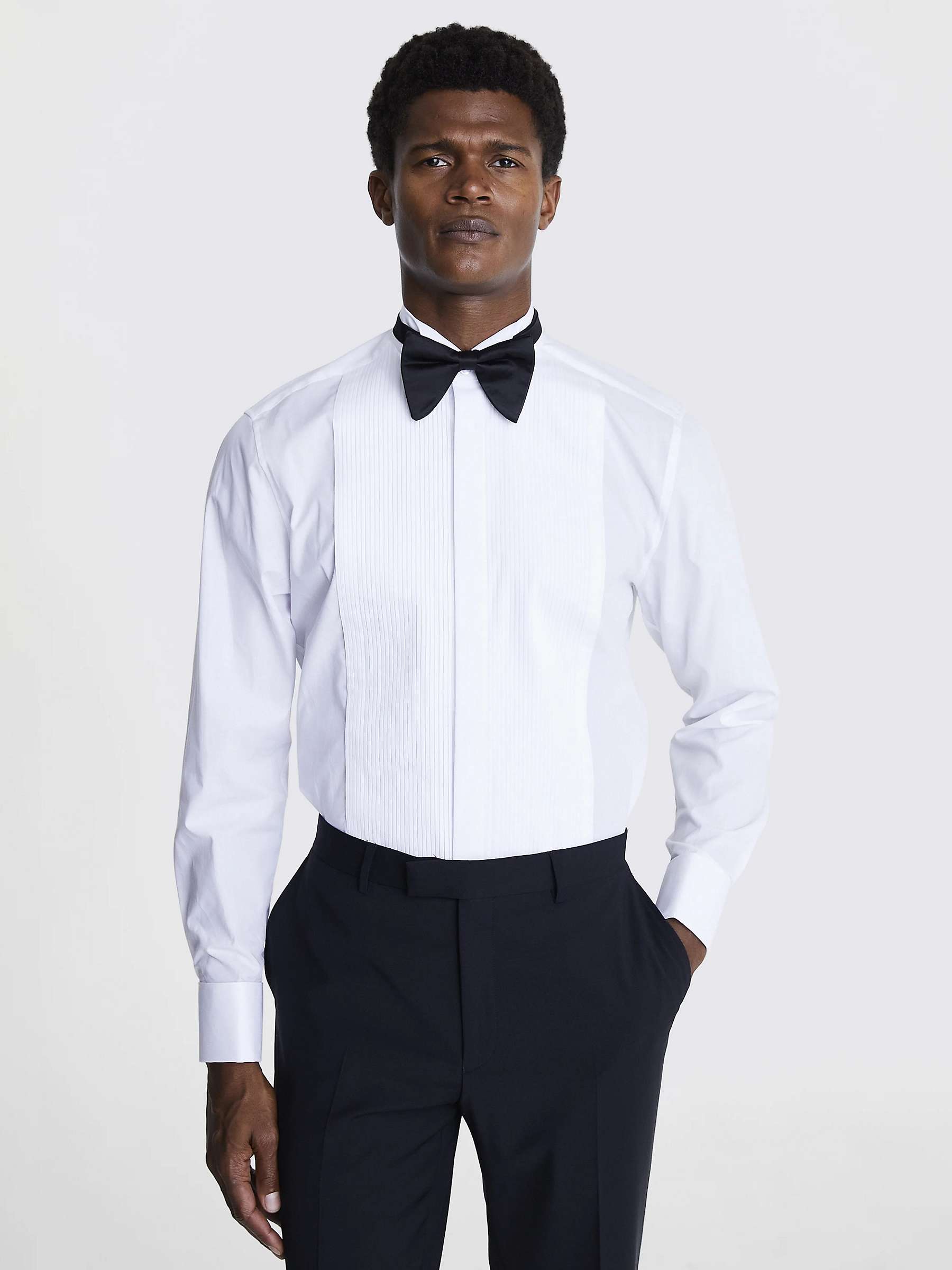 Buy Moss Tailored Fit Wing Collar Dress Shirt, White Online at johnlewis.com
