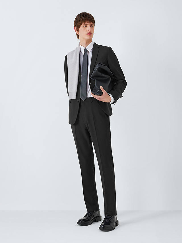 Kin Wool Blend Slim Fit Notch Lapel Suit Jacket, Black