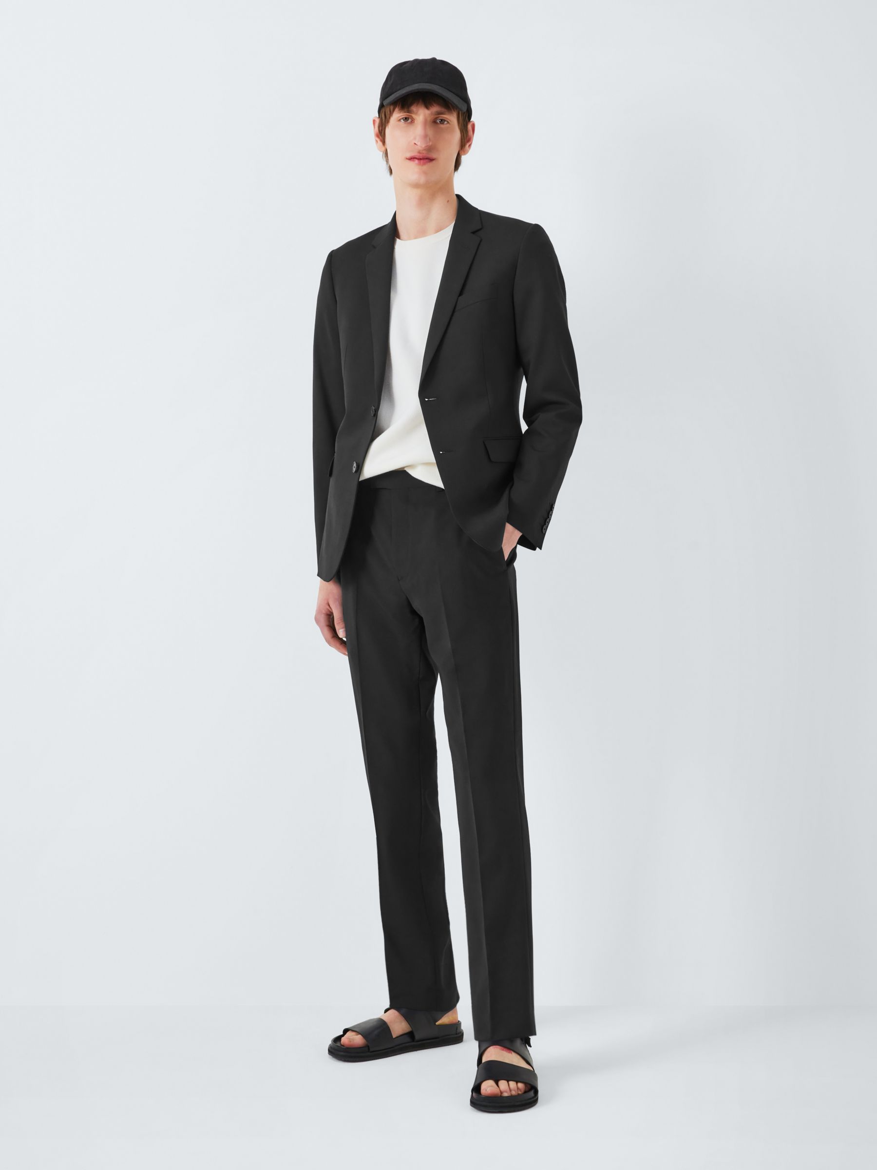 Buy Kin Wool Blend Slim Fit Notch Lapel Suit Jacket, Black Online at johnlewis.com
