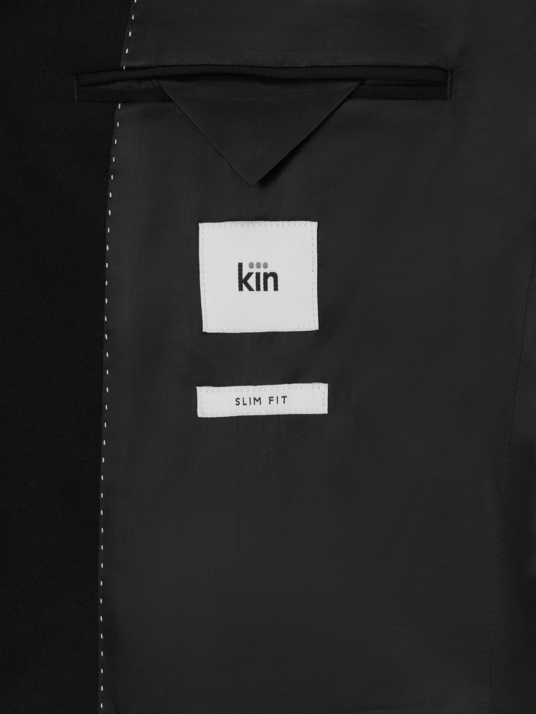 Kin Wool Blend Slim Fit Notch Lapel Suit Jacket, Black, 36R