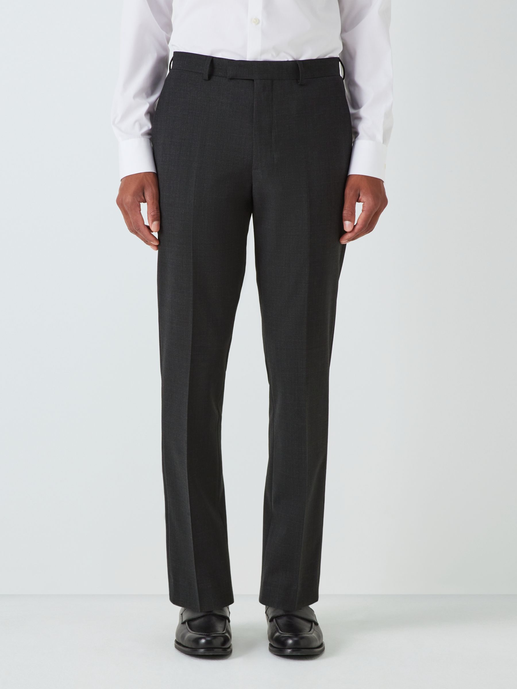 Kin Wool Blend Slim Fit Suit Trousers, Charcoal, 30R