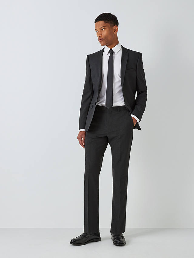 Kin Wool Blend Slim Fit Suit Trousers, Charcoal
