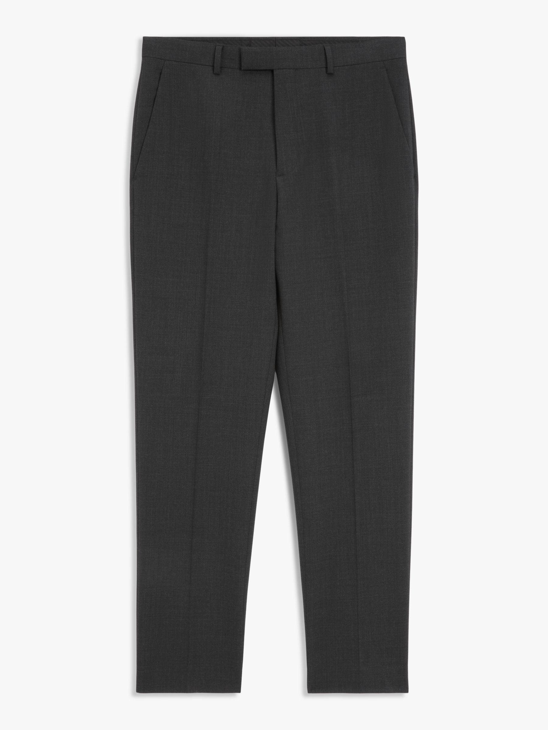 Kin Wool Blend Slim Fit Suit Trousers, Charcoal at John Lewis & Partners