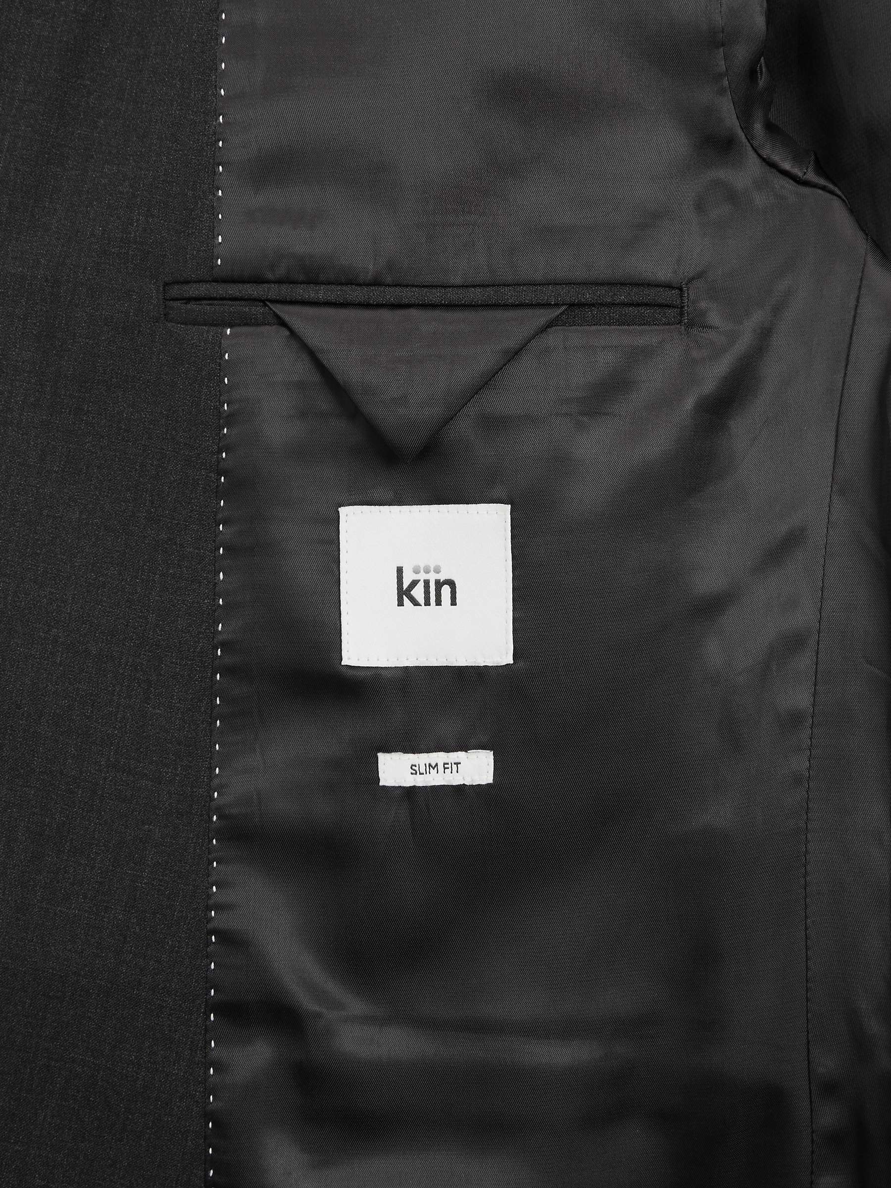 Buy Kin Wool Blend Slim Fit Notch Lapel Suit Jacket, Charcoal Online at johnlewis.com
