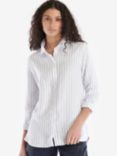 Barbour Marine Linen Stripe Shirt, Bell Flower/Cloud