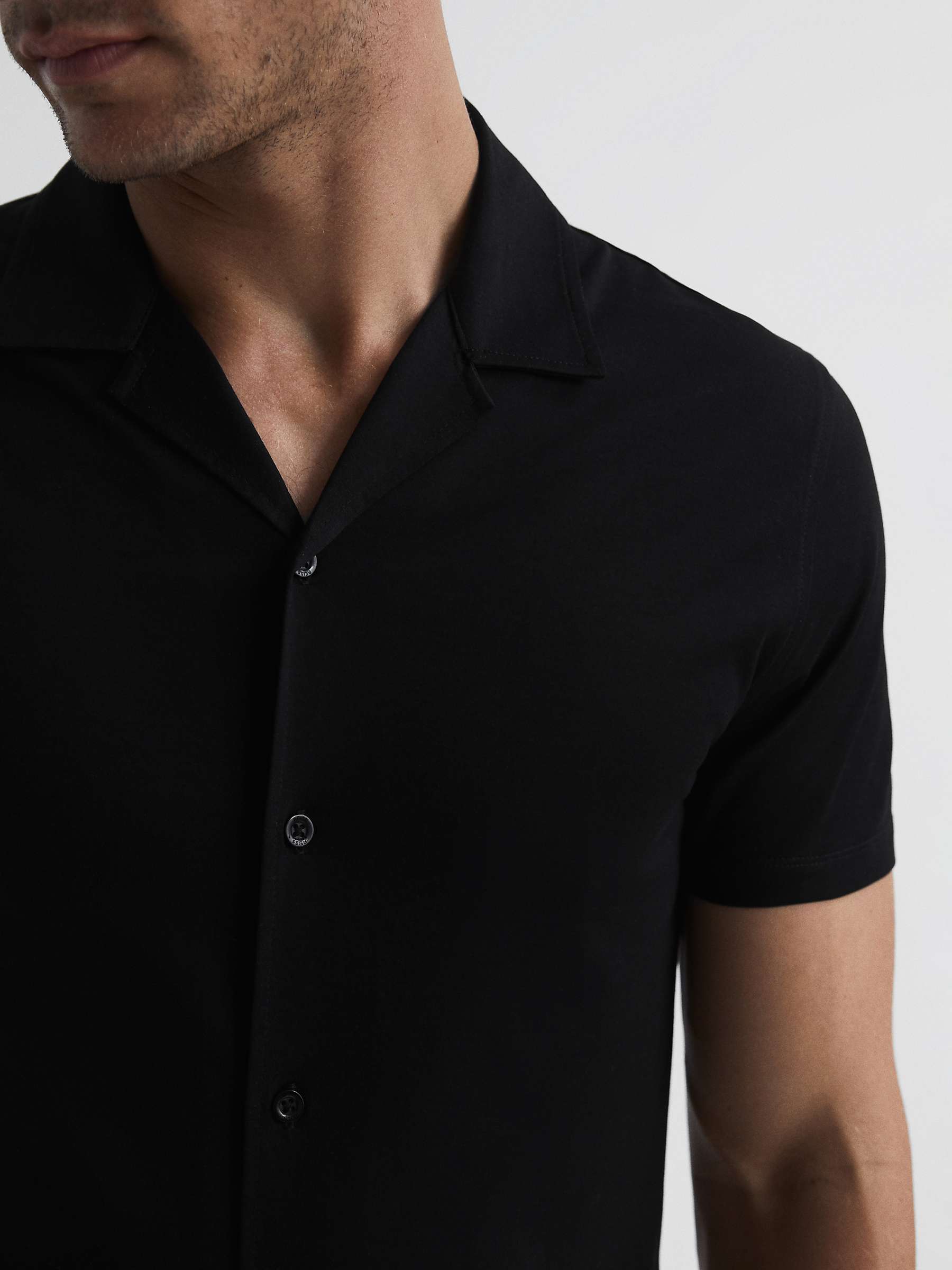 Buy Reiss Caspa Cuban Collar Short Sleeve Shirt Online at johnlewis.com