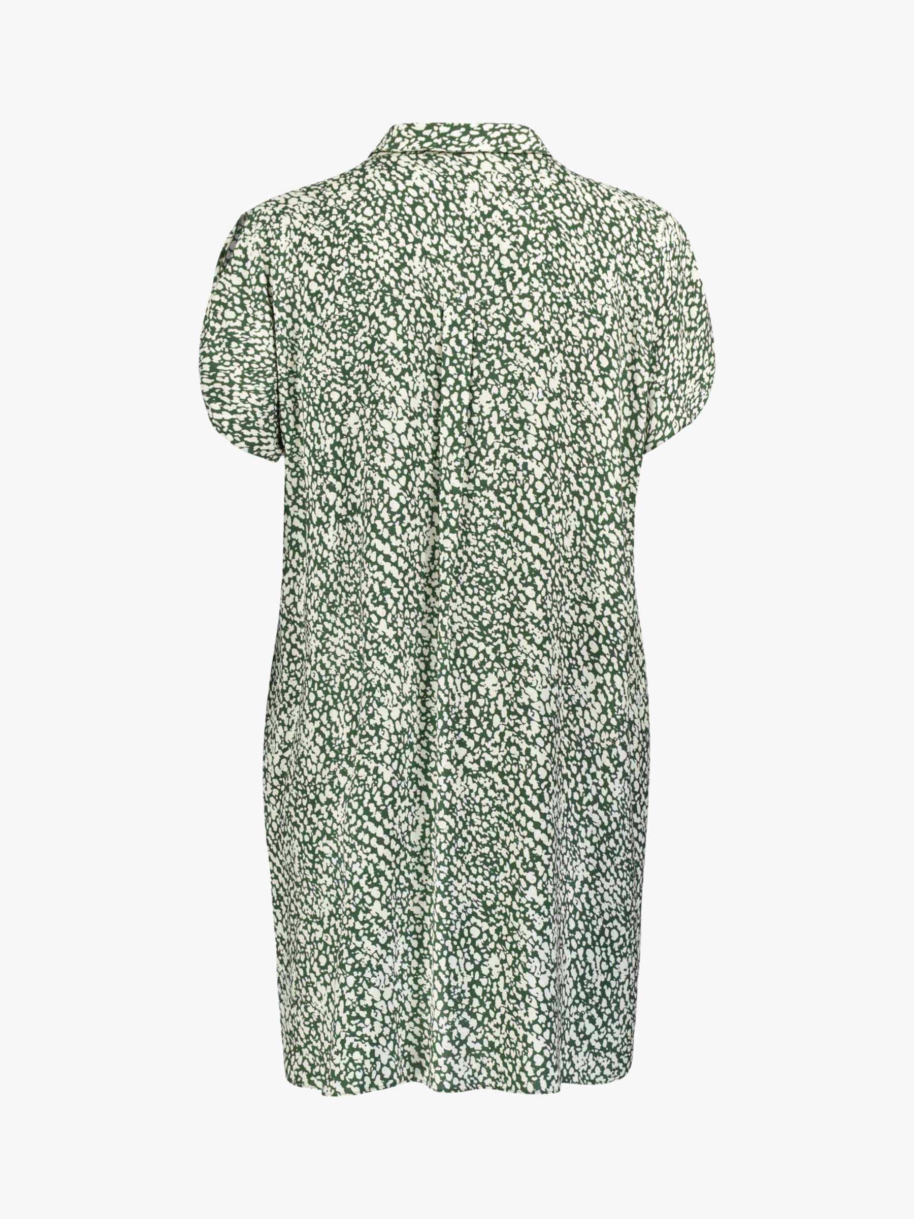 Buy Live Unlimited Animal Print Cocoon Shirt Dress, Green/Multi Online at johnlewis.com