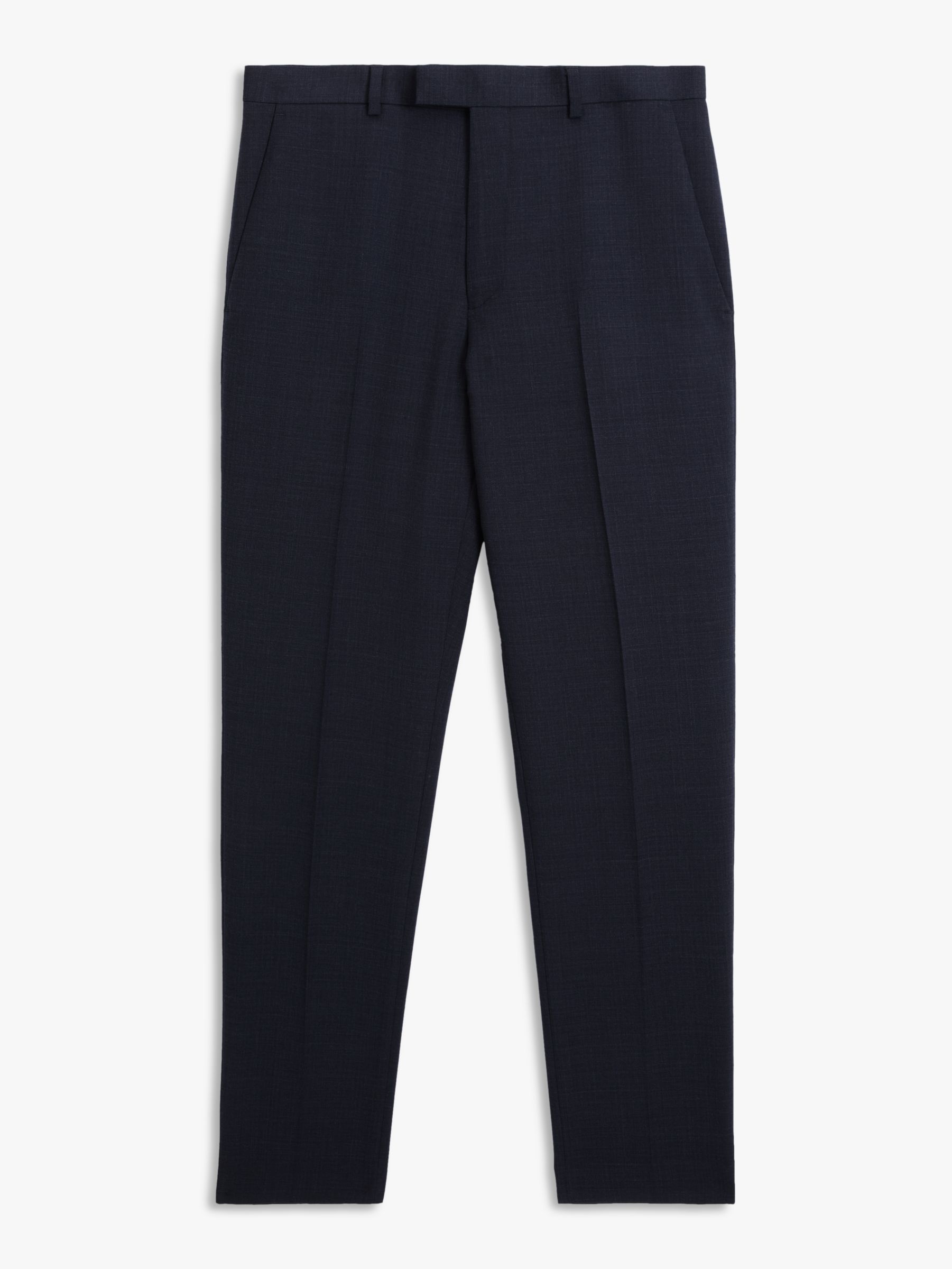 Kin Semi Plain Slim Fit Suit Trousers, Navy