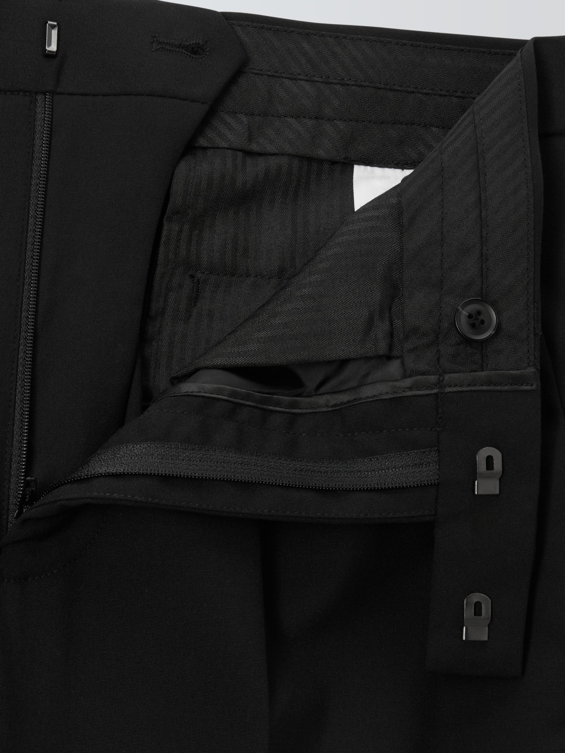 John Lewis Slim Fit Starter Suit Trousers, Black, 30R