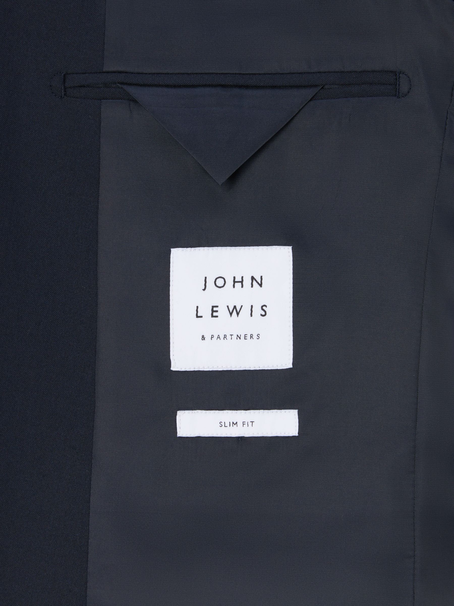 John Lewis Slim Fit Starter Suit Jacket, Navy, 36R