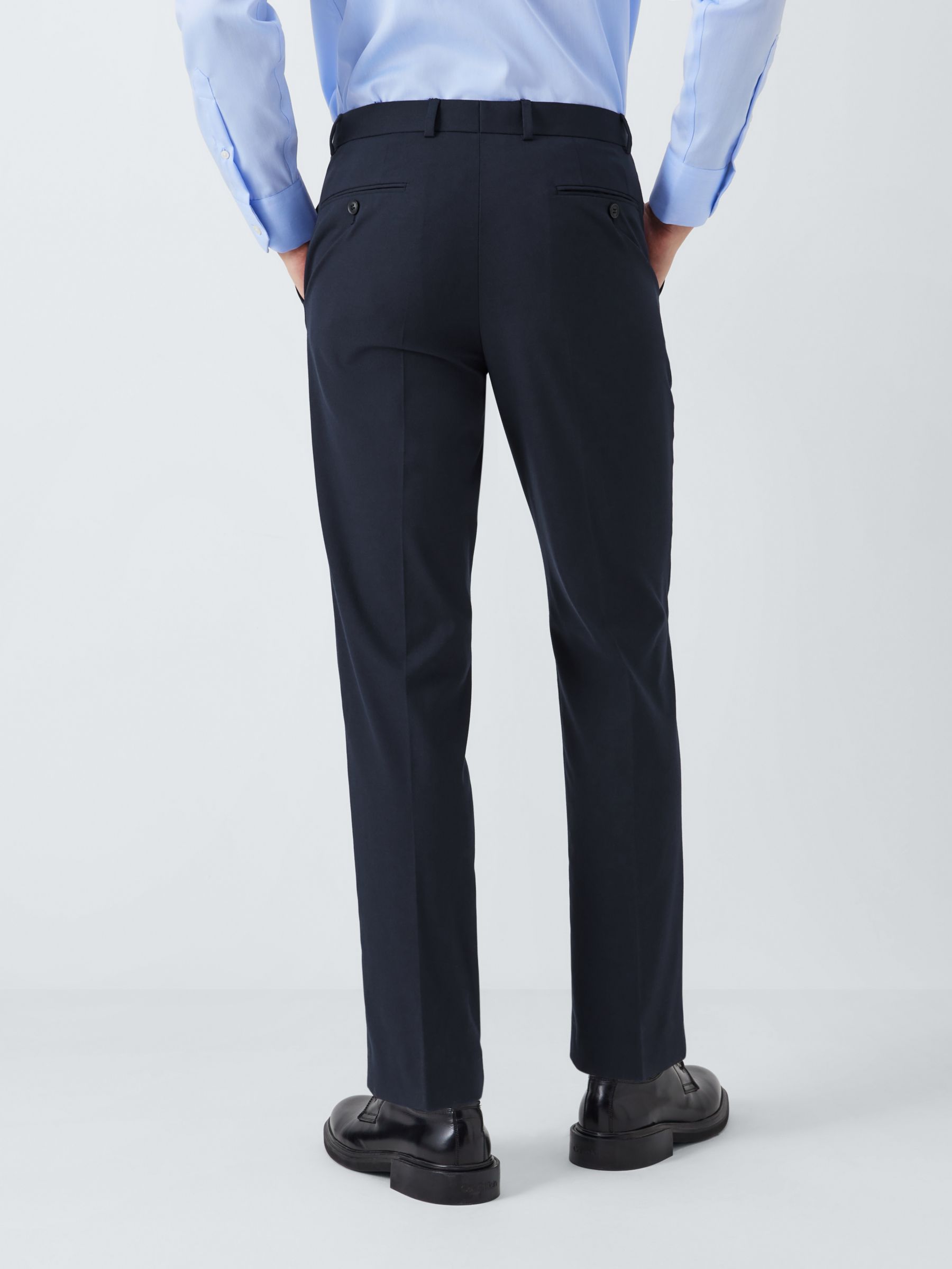 John Lewis Slim Fit Starter Suit Trousers, Navy at John Lewis & Partners