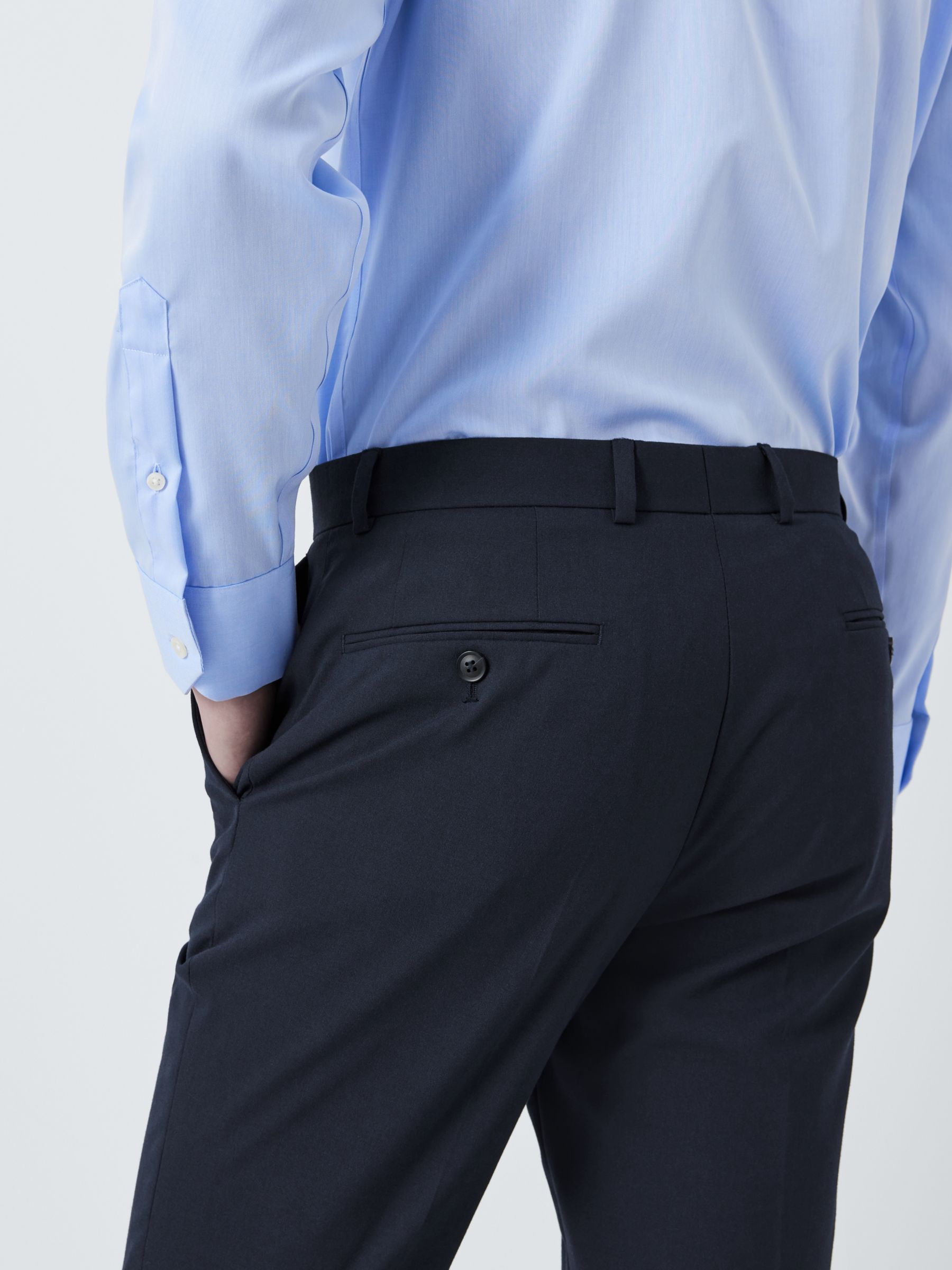 John Lewis Slim Fit Starter Suit Trousers, Navy, 30R