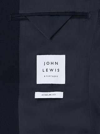 John Lewis Washable Regular Fit Suit Jacket, Navy