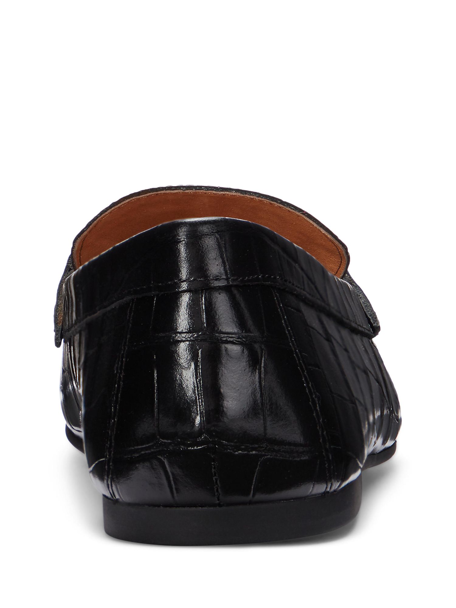 Buy Lauren Ralph Lauren Averi Leather Loafers, Black Online at johnlewis.com