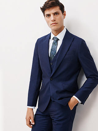 John Lewis Mohair Wool Blend Regular Fit Suit Jacket, Royal Blue