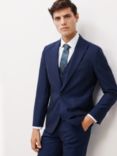 John Lewis Super Mohair Wool Blend Regular Fit Suit Jacket, Royal Blue