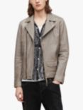 AllSaints Indi Leather Biker Jacket, Clay Taupe