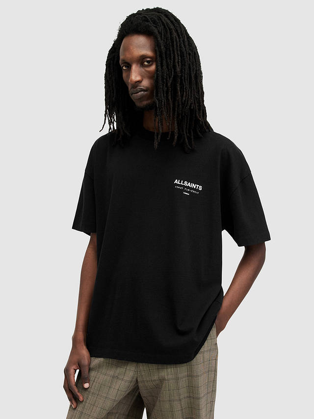 AllSaints Underground T-Shirt, Jet Black