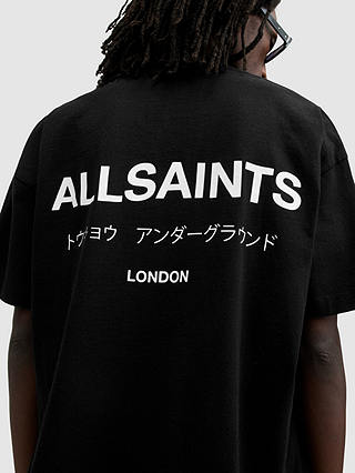 AllSaints Underground T-Shirt, Jet Black
