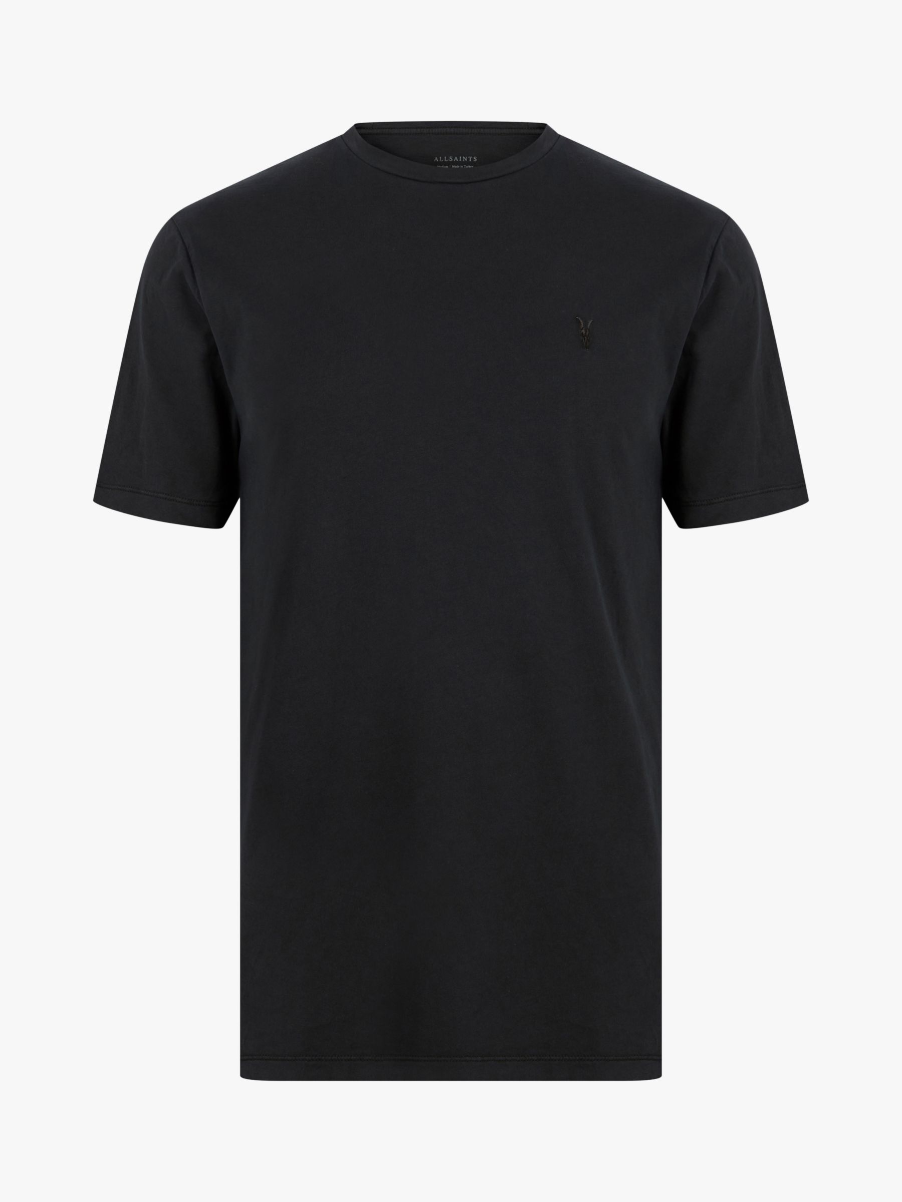 AllSaints Ossage T-Shirt, Jet Black at John Lewis & Partners