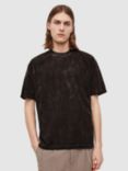 AllSaints Max Short Sleeve Organic Cotton T-Shirt, Jet Black