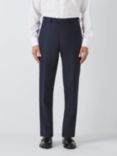 John Lewis Super 100s Wool Birdseye Regular Fit Suit Trousers, Navy