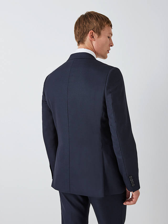 John Lewis Super 100s Wool Birdseye Regular Fit Suit Jacket, Navy