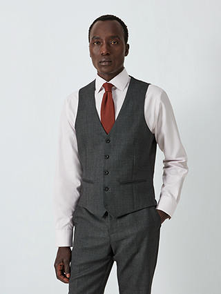 John Lewis Super 100s Wool Birdseye Regular Fit Suit Waistcoat