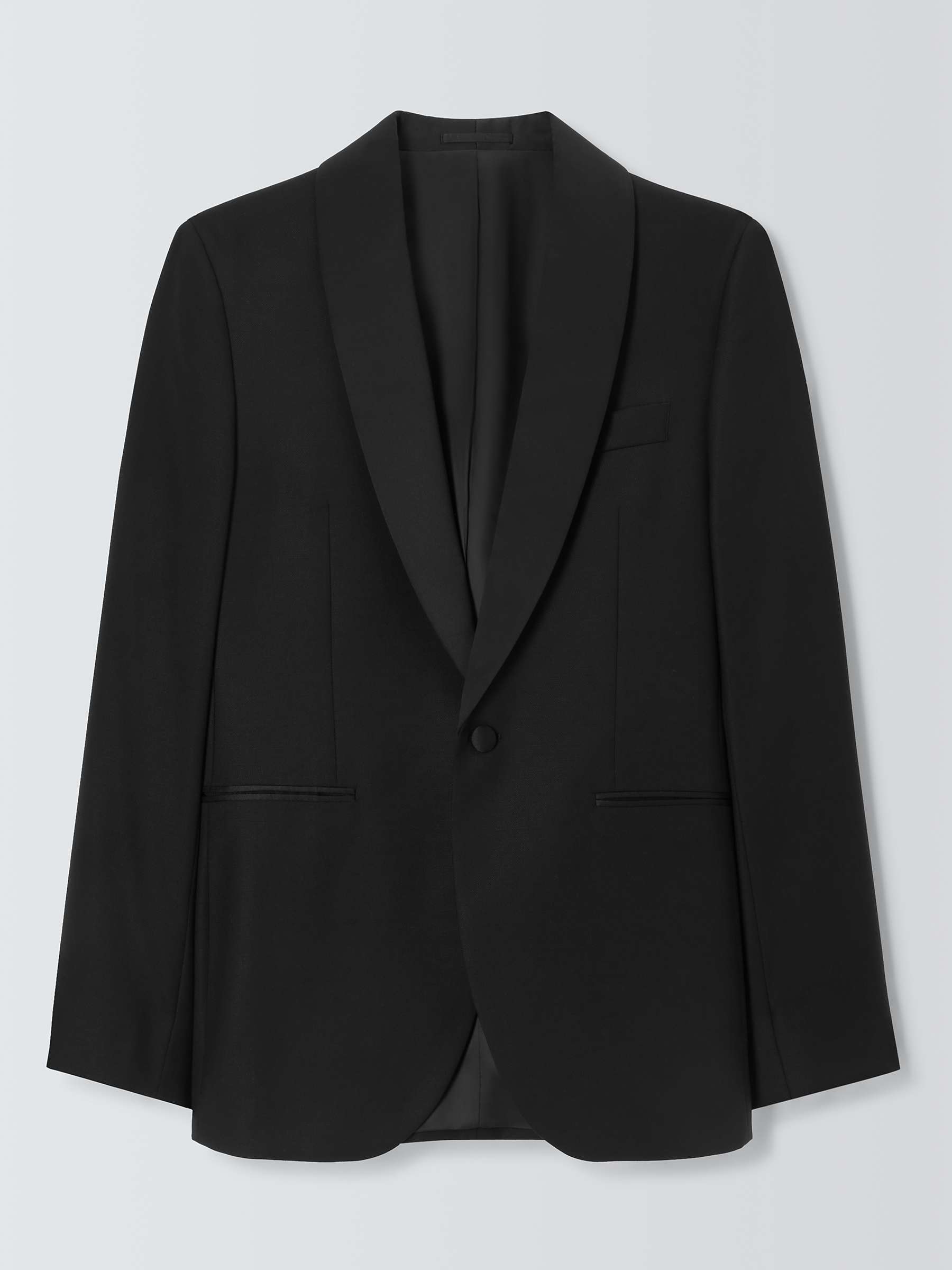 Buy John Lewis Shawl Lapel Basket Weave Regular Fit Suit Jacket, Black Online at johnlewis.com