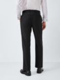 John Lewis Basket Weave Dinner Suit Trousers, Black, Black