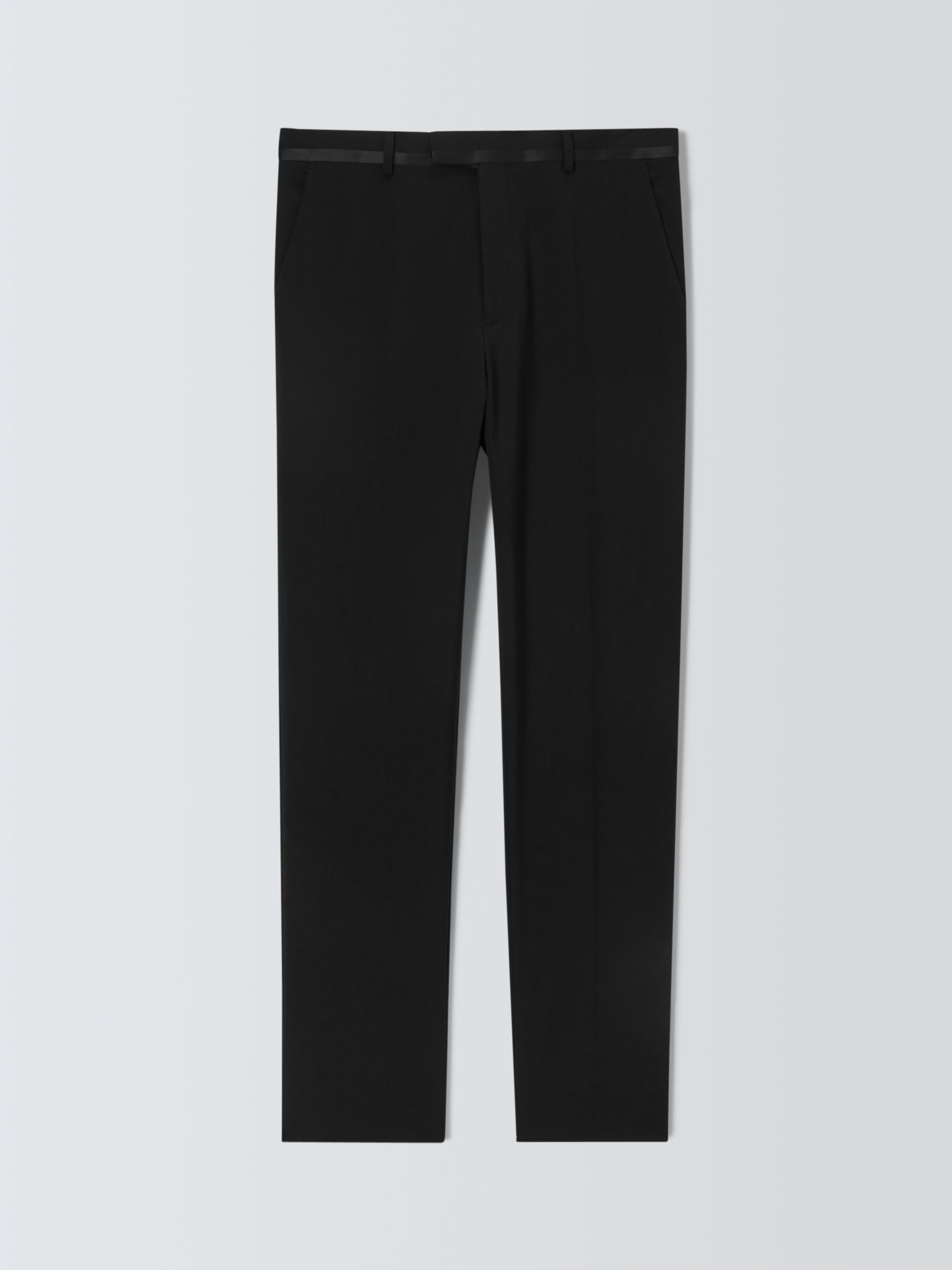 Kin Plain Slim Fit Dinner Suit Trousers, Black at John Lewis & Partners