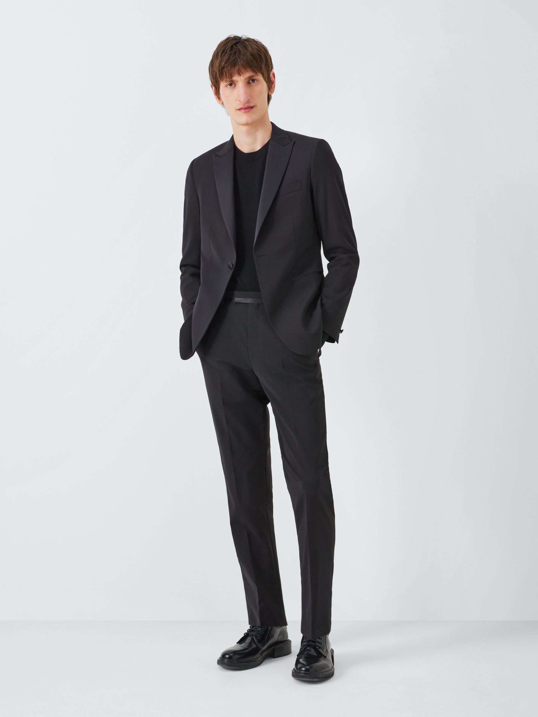 Kin Plain Slim Fit Dinner Suit Trousers, Black, 30R