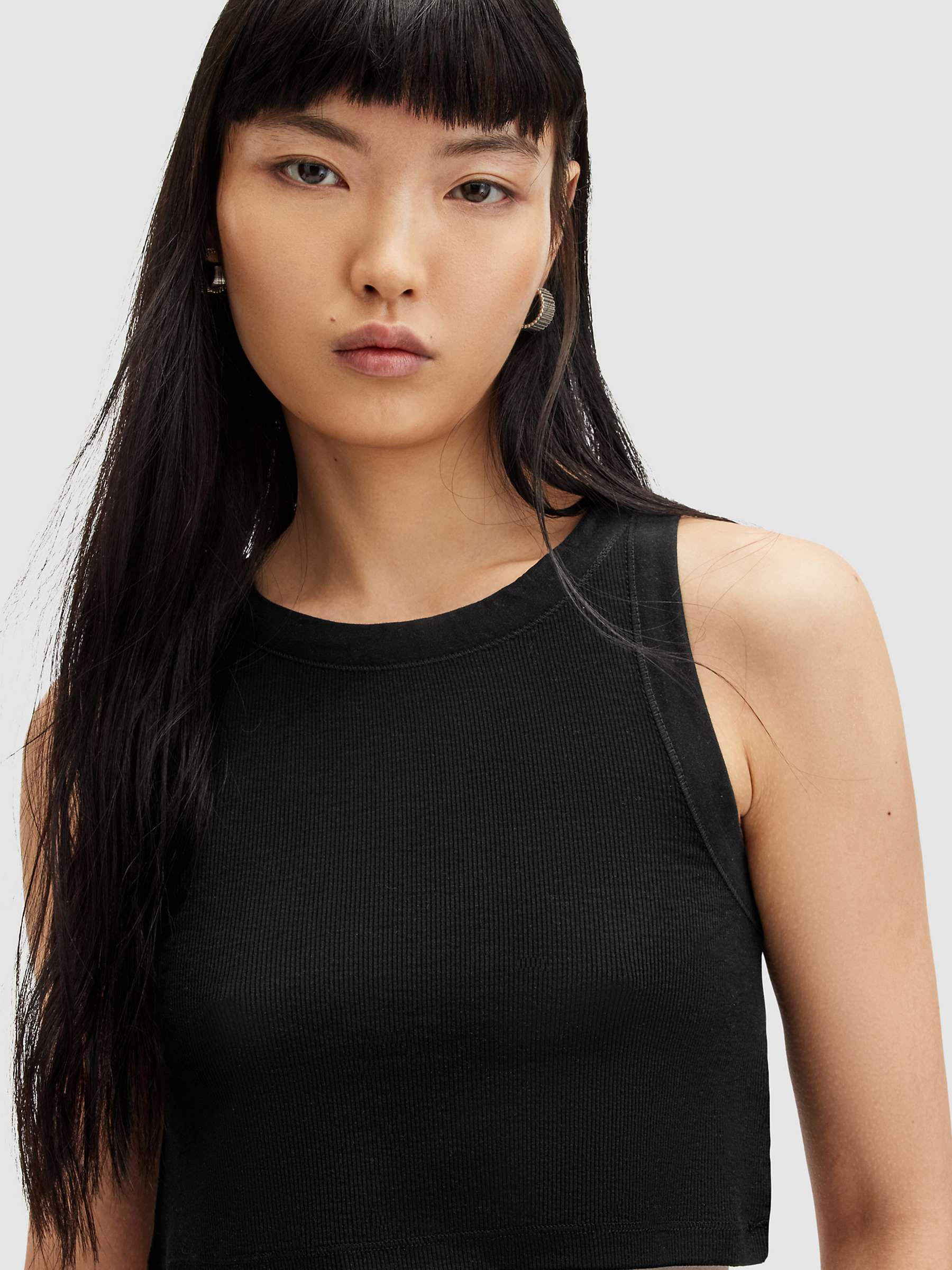 Buy AllSaints Rina Cropped Tank Top Online at johnlewis.com