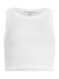 AllSaints Rina Cropped Tank Top, Optic White