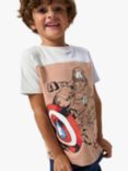 Angel & Rocket Kids' Marvel Captain America T-Shirt, Grey