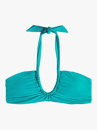 HUSH Twisted Halterneck Bikini Top, Amalfi